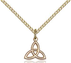 5100GF/18GF <br/>Gold Filled Trinity Irish Knot Pendant