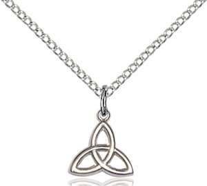 5100SS/18SS <br/>Sterling Silver Trinity Irish Knot Pendant