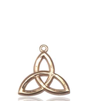 5101KT <br/>14kt Gold Trinity Irish Knot Medal