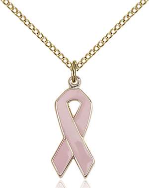 5151PKGF/18GF <br/>Gold Filled Cancer Awareness Pendant