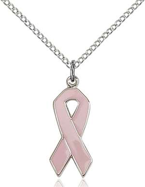 5151PKSS/18SS <br/>Sterling Silver Cancer Awareness Pendant