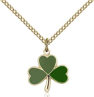 5243GF/18GF <br/>Gold Filled Shamrock Pendant