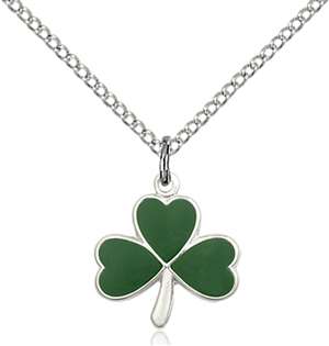 5243SS/18SS <br/>Sterling Silver Shamrock Pendant