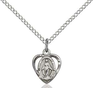 5401SS/18SS <br/>Sterling Silver Miraculous Pendant