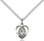 5402SS/18SS <br/>Sterling Silver Scapular Pendant