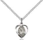 5402SS/18SS <br/>Sterling Silver Scapular Pendant