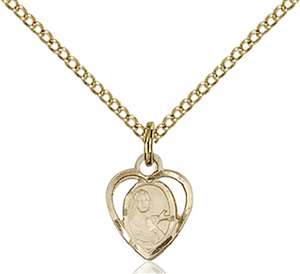 5409GF/18GF <br/>Gold Filled St. Theresa Pendant