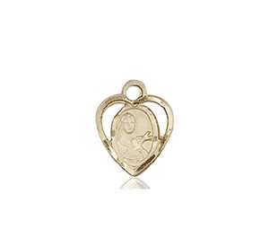 5409KT <br/>14kt Gold St. Theresa Medal