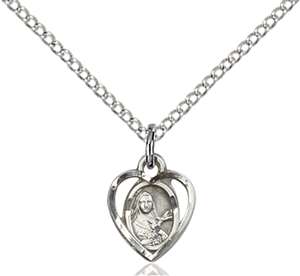 5409SS/18SS <br/>Sterling Silver St. Theresa Pendant