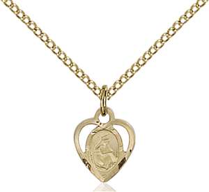 5412GF/18GF <br/>Gold Filled O/L of La Salette Pendant