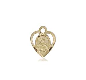 5412KT <br/>14kt Gold O/L of La Salette Medal