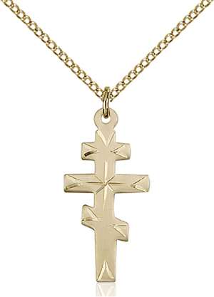 5416GF/18GF <br/>Gold Filled Greek Orthadox Cross Pendant