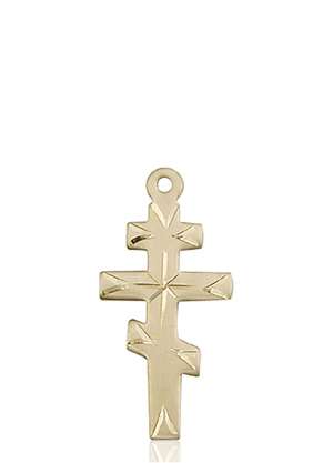 5416KT <br/>14kt Gold Greek Orthadox Cross Medal