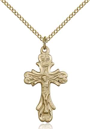 5421GF/18GF <br/>Gold Filled Crucifix Pendant