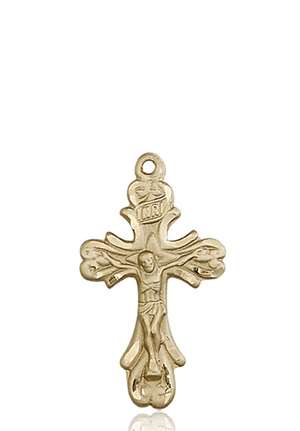 5421KT <br/>14kt Gold Crucifix Medal