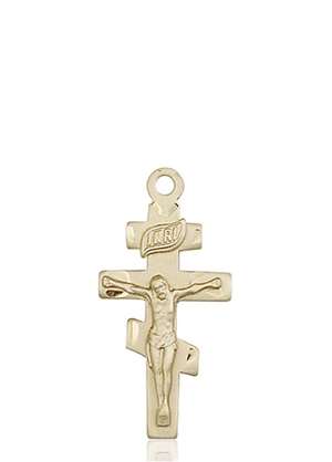 5424KT <br/>14kt Gold Crucifix Medal