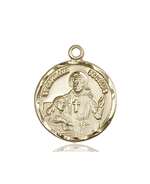 5425KT <br/>14kt Gold St. Camillus of Lellis Medal