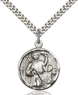 5427SS/24S <br/>Sterling Silver Genesius Pendant