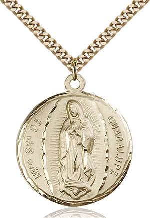 5429GF/24G <br/>Gold Filled O/L of Guadalupe Pendant