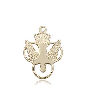 5430KT <br/>14kt Gold Holy Spirit Medal