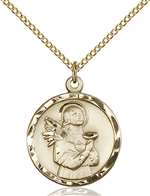 5435GF/18GF <br/>Gold Filled St. Lucy Pendant