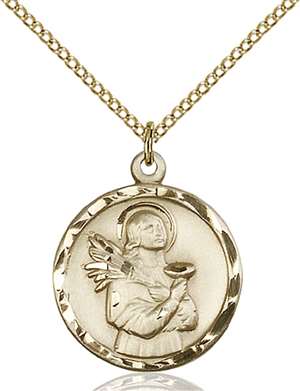 5435GF/18GF <br/>Gold Filled St. Lucy Pendant