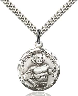 5436SS/24S <br/>Sterling Silver Dismas Pendant