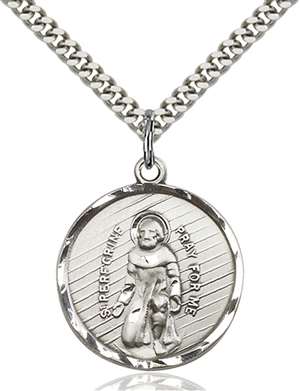 5437SS/24S <br/>Sterling Silver St. Perregrine Pendant