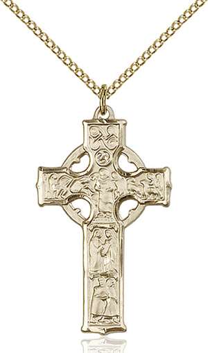 5439GF/18GF <br/>Gold Filled Celtic Cross Pendant