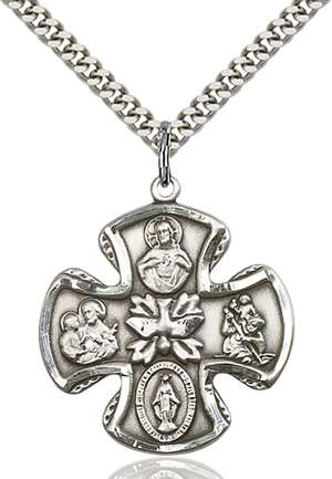 5444SS/24S <br/>Sterling Silver 5-Way Pendant