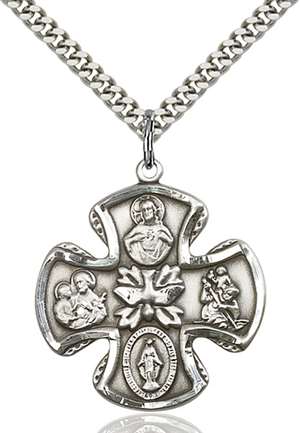 5444SS/24S <br/>Sterling Silver 5-Way Pendant