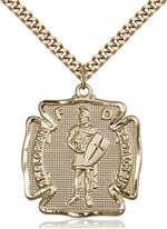 5445GF/24G <br/>Gold Filled St. Florian Pendant