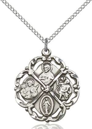 5446SS/18SS <br/>Sterling Silver 5-Way Pendant