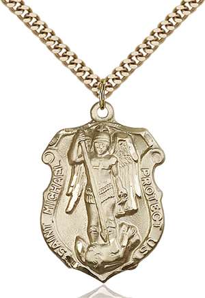 5448GF/24G <br/>Gold Filled St. Michael the Archangel Pendant