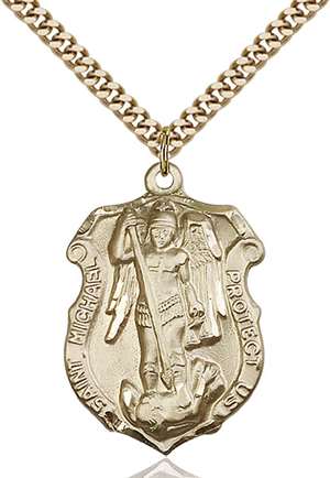 5448GF1/24G <br/>Gold Filled St. Michael Pendant