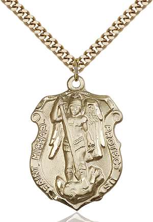 5448GF2/24G <br/>Gold Filled St. Michael Pendant