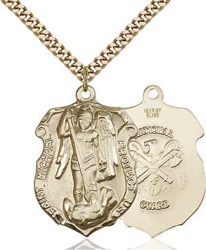 5448GF5/24G <br/>Gold Filled St. Michael the Archangel Pendant