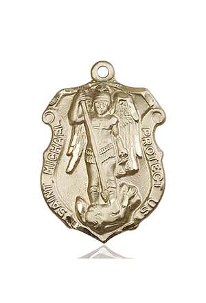 5448KT4 <br/>14kt Gold St. Michael Medal