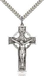 5460SS/24S <br/>Sterling Silver Celtic Crucifix Pendant