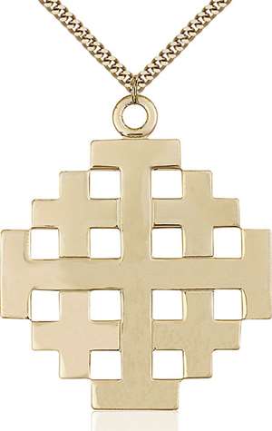5545GF/24G <br/>Gold Filled Jerusalem Cross Pendant