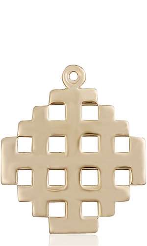 5548KT <br/>14kt Gold Cross Medal