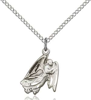 5642SS/18SS <br/>Sterling Silver Guardian Angel Pendant