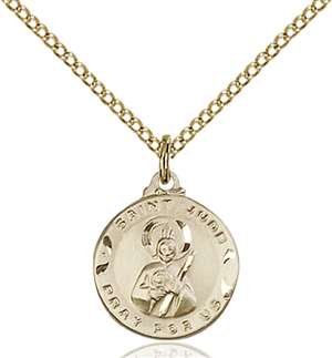 5651GF/18GF <br/>Gold Filled St. Jude Pendant