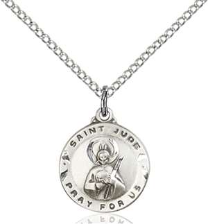 5651SS/18SS <br/>Sterling Silver St. Jude Pendant