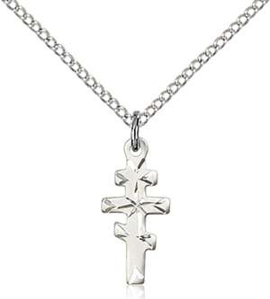 5654SS/18SS <br/>Sterling Silver Greek Orthadox Cross Pendant
