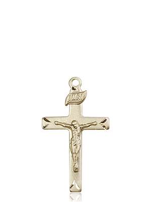 5668KT <br/>14kt Gold Crucifix Medal