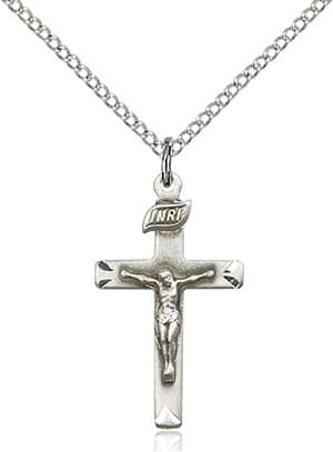 5668SS/18SS <br/>Sterling Silver Crucifix Pendant