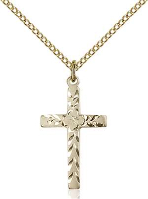 5669GF/18GF <br/>Gold Filled Cross Pendant