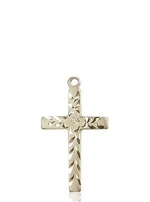 5669KT <br/>14kt Gold Cross Medal