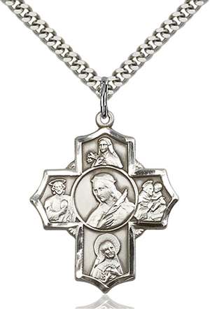 5672SS/24S <br/>Sterling Silver Philomena/Ther/Rita/Ant/Jude Penda